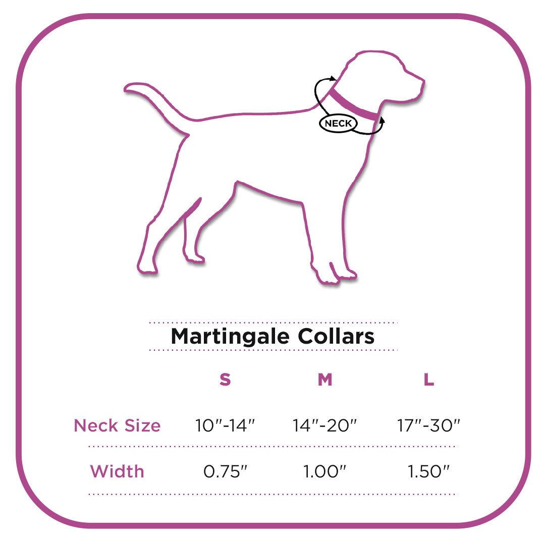 Red Fabric Martingale Collar