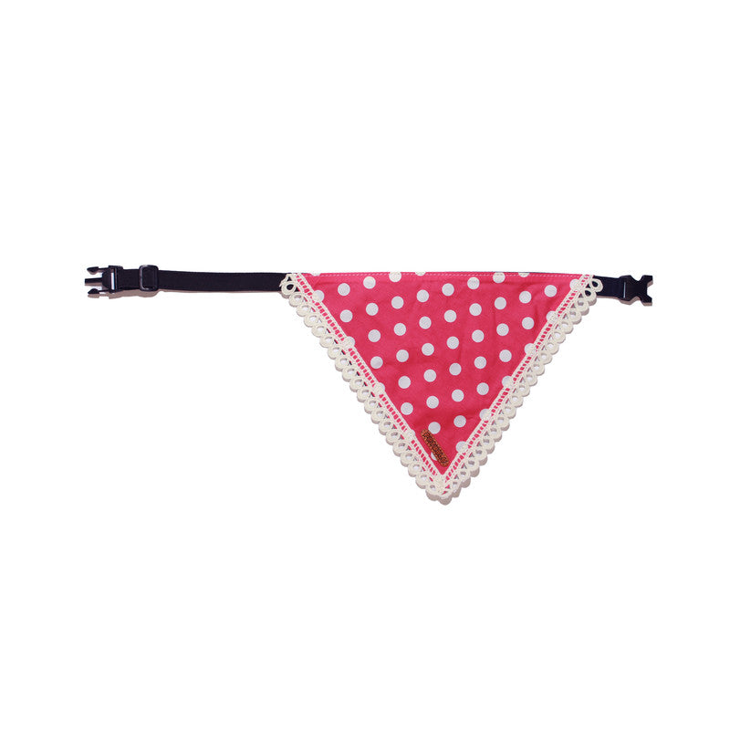 Pink Polka Bandana for Dogs