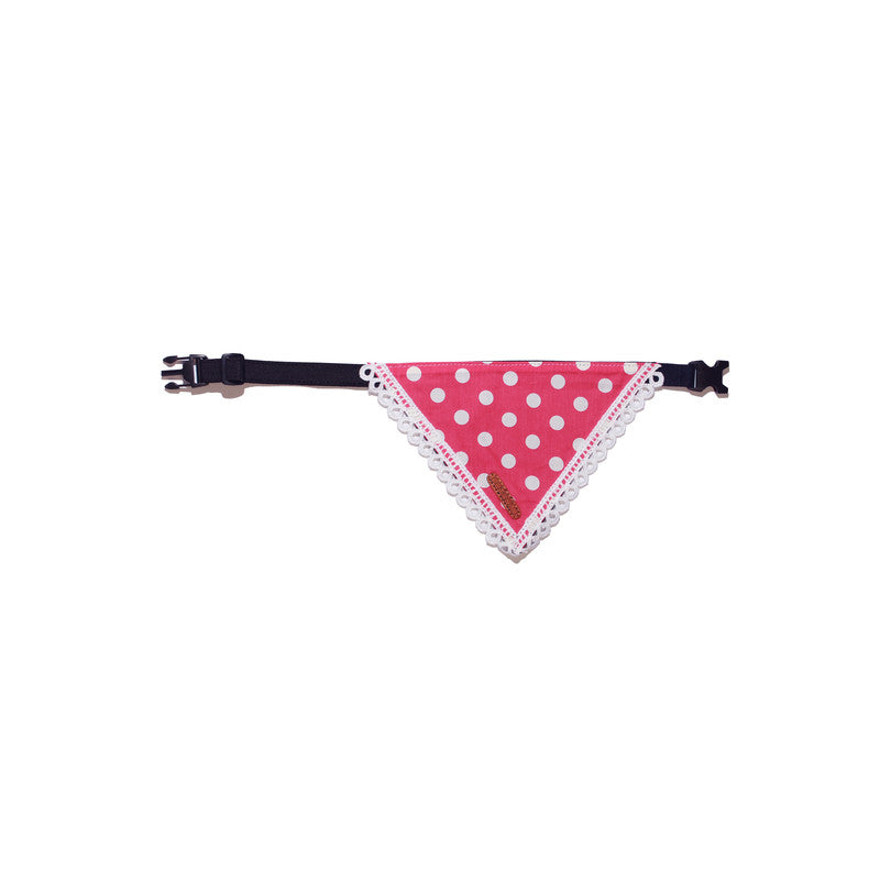 Pink Polka Bandana for Dogs