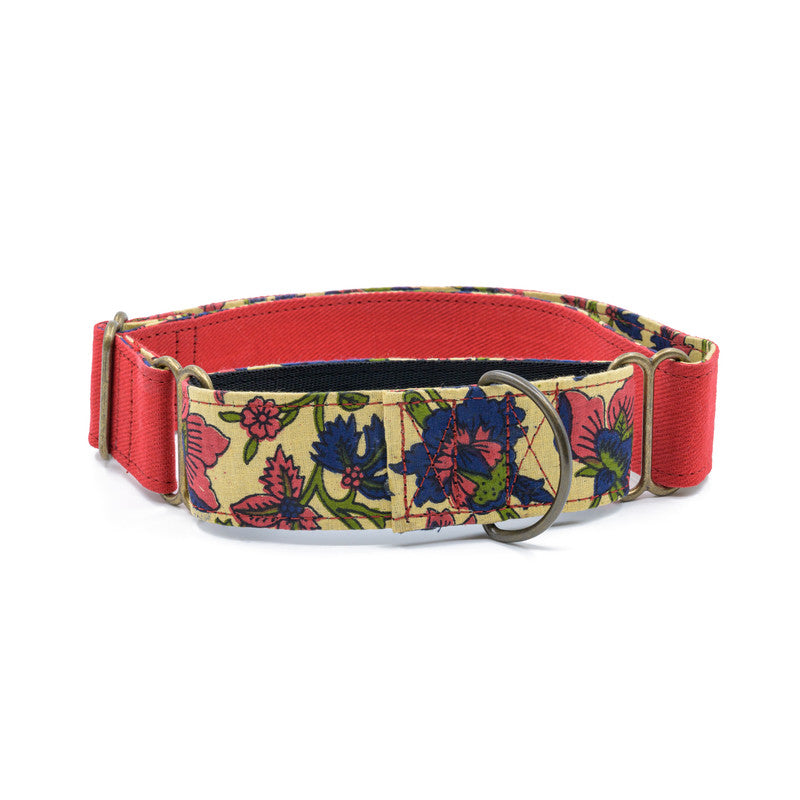 Red Fabric Martingale Collar