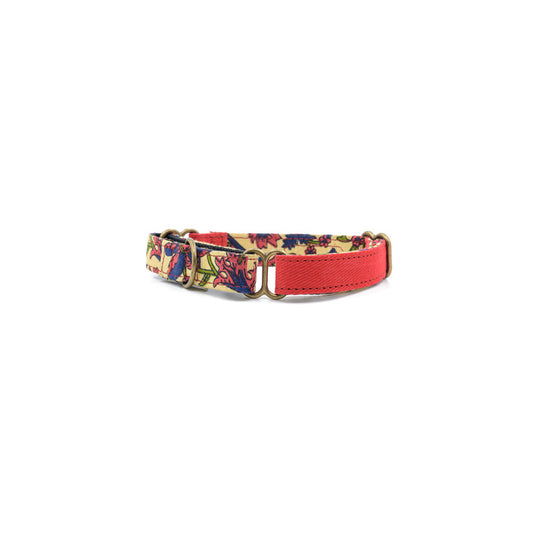 Red Fabric Martingale Collar