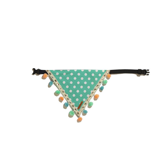 Turquoise Polka Bandana for Dogs