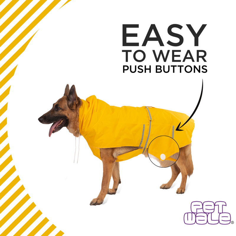 Yellow Raincoats with Reflective Strips