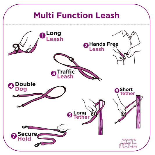 Multi-Function Cotton Leash - Yellow
